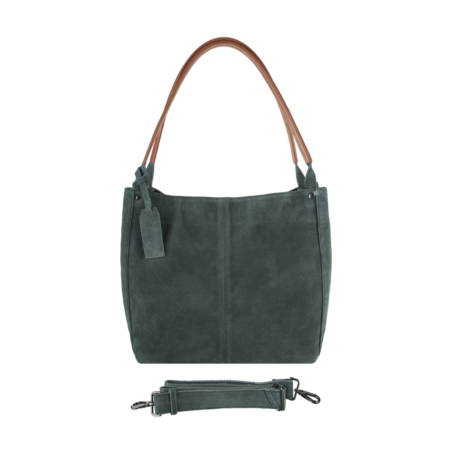 BULL&HUNT Shopper Bag in Dust – eleganter Shopper aus Echtleder mit Schulterriemen